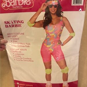 Barbie Skating Outfit with Pink and Neon Green